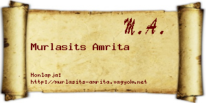 Murlasits Amrita névjegykártya